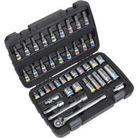 Sealey Premier 42 Piece 3/8" Drive Socket and Socket Bit Set 3/8" Sealey Premier 42 Piece 3/8" Drive Socket and Socket Bit Set 3/8"