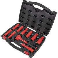 10 Piece 1 2" Drive VDE Insulated Socket Set