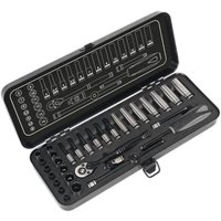 Sealey Black Series 32 Piece 1/4" Drive WallDrive Socket Set 1/4" Sealey Black Series 32 Piece 1/4" Drive WallDrive Socket Set 1/4"