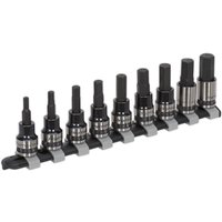 9 Piece 3 8 Drive Hex Socket Bit Set Metric