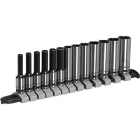 Sealey Black Series 13 Piece 1/4" Drive Deep Hexagon Socket Set 1/4" Sealey Black Series 13 Piece 1/4" Drive Deep Hexagon Socket Set 1/4"