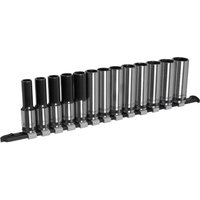 Sealey Black Series 13 Piece 1/2" Drive Deep Hexagon Socket Set 1/2" Sealey Black Series 13 Piece 1/2" Drive Deep Hexagon Socket Set 1/2"