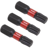 Sealey Impact Power Tool Torx Screwdriver Bits T30 25mm Pack of 3 Sealey Impact Power Tool Torx Screwdriver Bits T30 25mm Pack of 3