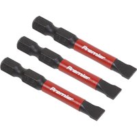 Sealey Impact Power Tool Slotted Screwdriver Bits 6.5mm 50mm Pack of 3 Sealey Impact Power Tool Slotted Screwdriver Bits 6.5mm 50mm Pack of 3