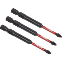 Sealey Impact Power Tool Pozi Screwdriver Bits PZ1 75mm Pack of 3 Sealey Impact Power Tool Pozi Screwdriver Bits PZ1 75mm Pack of 3