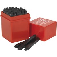 Sealey 36 Piece Letter and Number Punch Set 2.5mm Sealey 36 Piece Letter and Number Punch Set 2.5mm