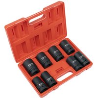 8 Piece 1" Drive Deep Impact Socket Set Metric
