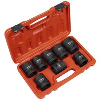 Premier 8 Piece 1" Drive Hexagon Impact Socket Set