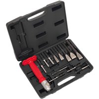 Sealey AK9215 13 Piece Interchangeable Cold Chisel and Punch Set Sealey AK9215 13 Piece Interchangeable Cold Chisel and Punch Set