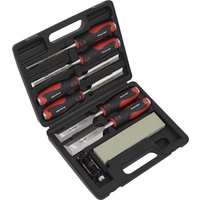 Sealey 8 Piece Hammer Thru Wood Chisel Set Sealey 8 Piece Hammer Thru Wood Chisel Set
