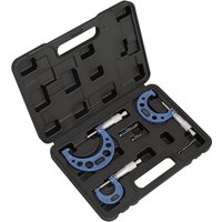 Sealey 3 Piece Micrometer Set Sealey 3 Piece Micrometer Set