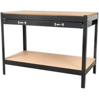 Sealey Metal Workbench with MDF Work Top and Drawer 1.21m Sealey Metal Workbench with MDF Work Top and Drawer 1.21m