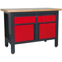 Workstation 2 Drawers 2 Cupboards