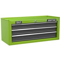 Sealey 3 Drawer Mid Tool Chest Green / Grey