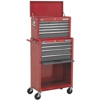 Sealey American Pro 13 Drawer Roller Cabinet and Tool Chest Red / Grey