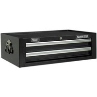 Sealey Superline Pro 2 Drawer Mid Tool Chest Black