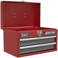 Sealey Mini 2 Drawer Portable Tool Chest Red