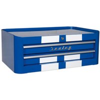 Sealey Premier Retro Style 2 Drawer Mid Tool Chest Blue / White
