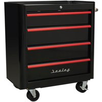 Sealey Retro Style 4 Drawer Roller Cabinet Black / Red Sealey Retro Style 4 Drawer Roller Cabinet Black / Red