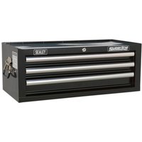 Sealey Superline Pro 3 Drawer Heavy Duty Mid Tool Chest Black