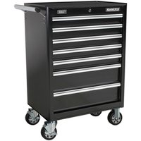 Sealey Superline Pro 7 Drawer Heavy Duty Roller Cabinet Black Sealey Superline Pro 7 Drawer Heavy Duty Roller Cabinet Black