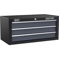 Sealey American Pro 3 Drawer Mid Tool Chest Black / Grey