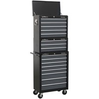 Sealey American Pro 16 Drawer Roller Cabinet and Tool Chest Black