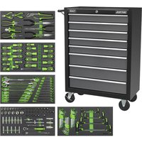 Sealey 136 Piece Hand Tool Kit in 8 Drawer Roller Cabinet Black / Grey Sealey 136 Piece Hand Tool Kit in 8 Drawer Roller Cabinet Black / Grey