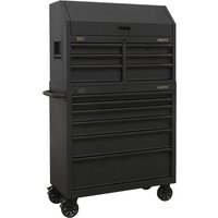 Sealey 12 Drawer Roller Cabinet Tool Chest Combination and Power Bar Black Sealey 12 Drawer Roller Cabinet Tool Chest Combination and Power Bar Black