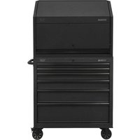 Sealey 6 Drawer Roller Cabinet and Power Strip Hutch Top Box Black Sealey 6 Drawer Roller Cabinet and Power Strip Hutch Top Box Black