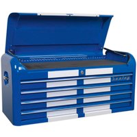 Sealey Premier Retro Style 4 Drawer Wide Top Tool Chest Blue / White