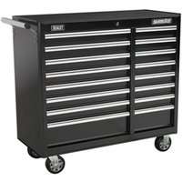 Sealey Superline Pro 16 Drawer Heavy Duty Roller Cabinet Black Sealey Superline Pro 16 Drawer Heavy Duty Roller Cabinet Black