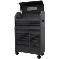 Sealey 17 Drawer Roller Cabinet and Integrated Power Strip Black Sealey 17 Drawer Roller Cabinet and Integrated Power Strip Black