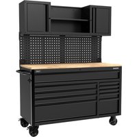 Sealey Superline Pro 10 Drawer Mobile Workstation Black Sealey Superline Pro 10 Drawer Mobile Workstation Black