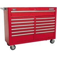 Sealey Superline Pro 13 Drawer Heavy Duty Roller Cabinet Red Sealey Superline Pro 13 Drawer Heavy Duty Roller Cabinet Red