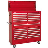 Sealey Superline Pro 23 Drawer Roller Cabinet and Tool Chest Red Sealey Superline Pro 23 Drawer Roller Cabinet and Tool Chest Red