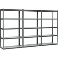 Sealey 3 Piece 5 Shelf 600kg Capacity per Level Racking Unit