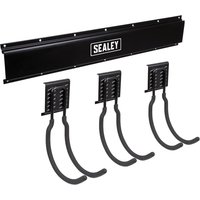 Sealey APH Wall Mount Storage Rail and Large Hooks Kit Sealey APH Wall Mount Storage Rail and Large Hooks Kit