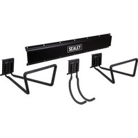 Sealey APH Wall Mount Storage Rail with J Hook and Loop Hooks Kit Sealey APH Wall Mount Storage Rail with J Hook and Loop Hooks Kit