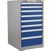 Sealey Premier Industrial Cabinet 8 Drawer Blue / Grey Sealey Premier Industrial Cabinet 8 Drawer Blue / Grey