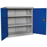 Sealey Premier Industrial Shelving Cabinet 3 Shelf Blue / Grey Sealey Premier Industrial Shelving Cabinet 3 Shelf Blue / Grey