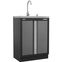 Sealey Superline Pro MSS Modular Sink Unit and Cabinet Black / Grey Sealey Superline Pro MSS Modular Sink Unit and Cabinet Black / Grey