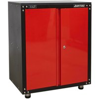 Sealey American Pro Modular 2 Door Cabinet and Worktop Black / Red Sealey American Pro Modular 2 Door Cabinet and Worktop Black / Red