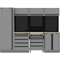 Sealey Superline Pro Black Edition Rubber Wood Worktop Storage System Combo