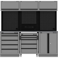 Sealey Superline Pro Black Edition Stainless Steel Worktop Storage System Combo