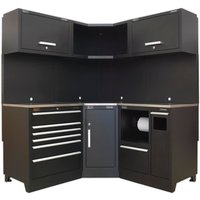 Sealey Premier MSS Stainless Steel Corner Worktop Storage System Combo 1755mm 1755mm 2110mm Sealey Premier MSS Stainless Steel Corner Worktop Storage System Combo 1755mm 1755mm 2110mm