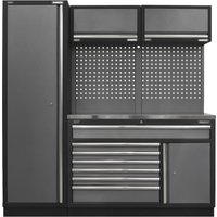 Superline Pro MSS Stainless Steel Worktop Storage System 1960mm 460mm 2000mm