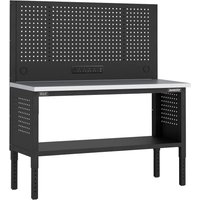 Superline Pro Modular Stainless Steel Top Workbench Pegboard