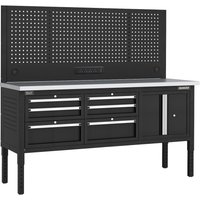 Superline Pro 6 Drawer Modular Workbench Pegboard