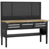 Superline Pro 5 Drawer Modular Workbench Pegboard